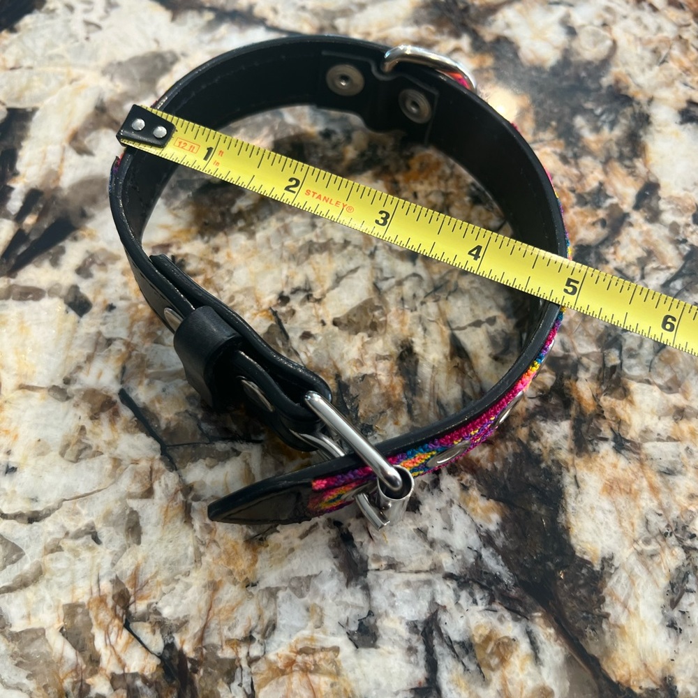 Beautiful Mexican Hand embroidered Pet Collar - Picture 8 of 9